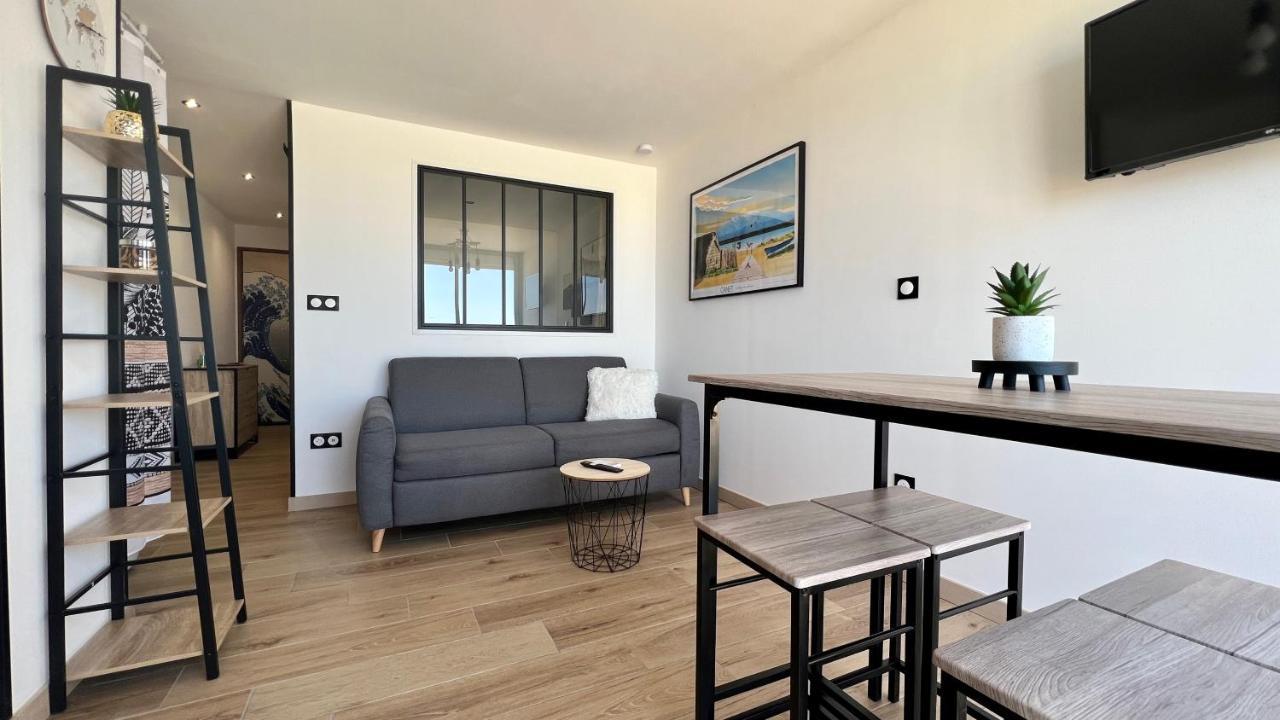 Appartement Cosy, Vue Mer Avec Parking Privatif Canet-en-Roussillon Exterior foto